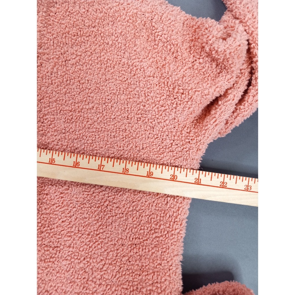 UGG Fleece Robe Womens XS Pink Coral Shawl Collar Plush Bathrobe - Picture 6 of 10